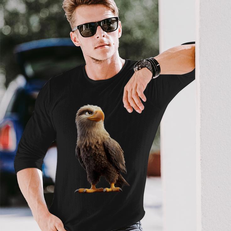 イーグル ハクトウワシ イヌワシ オジロワシ ワシ ワシ 長袖Tシャツ 彼への贈り物