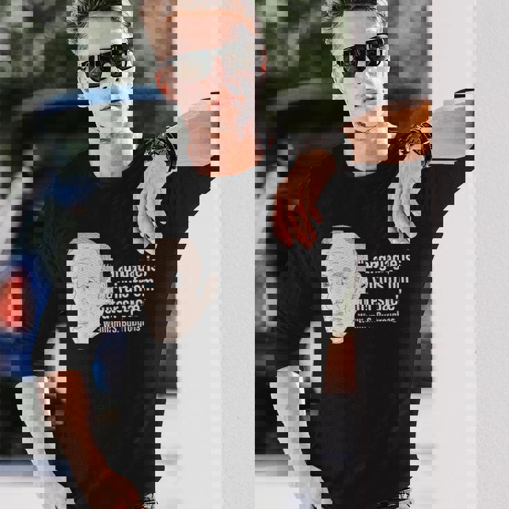 ウィリアム・バロウズ ビート詩人の名言 ビートジェネレーション 長袖Tシャツ 彼への贈り物