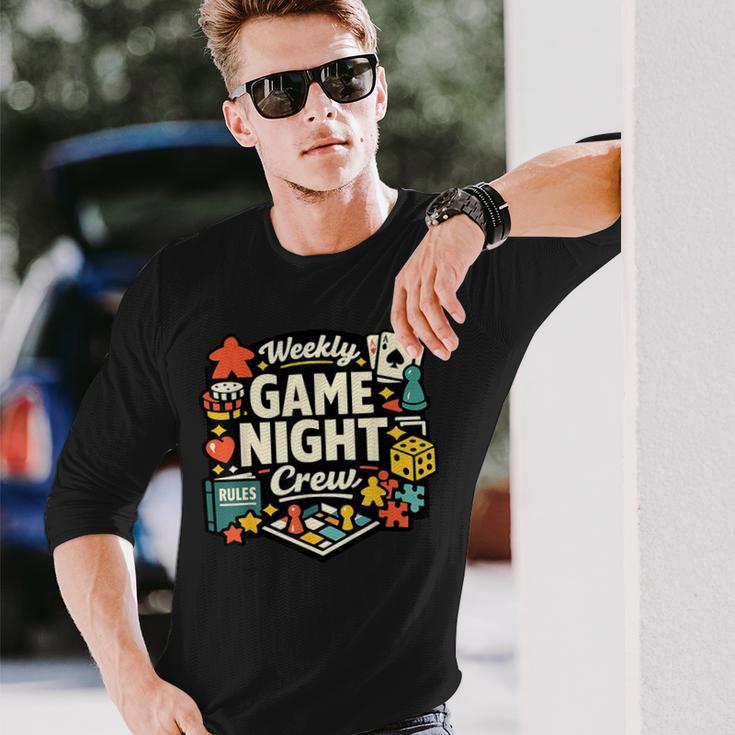 ウィークリーゲームナイトクルー 長袖Tシャツ 彼への贈り物