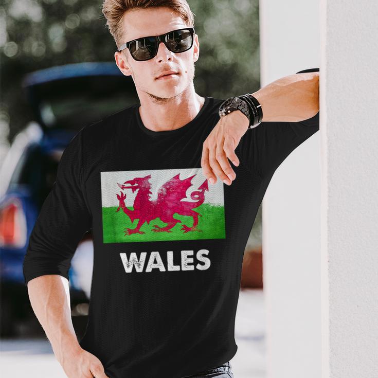 ウェールズ国旗tシャツ 長袖Tシャツ 彼への贈り物