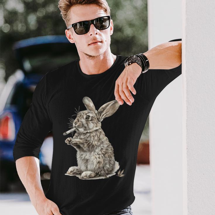 ウサギの大麻 長袖Tシャツ 彼への贈り物