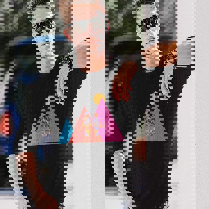 エジプトのピラミッド I エジプトの神々 考古学 エジプト 長袖tシャツ 長袖Tシャツ 彼への贈り物