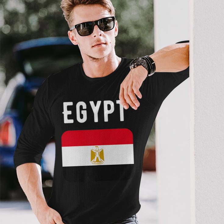 エジプト国旗 エジプト 国地図 国旗 長袖Tシャツ 彼への贈り物