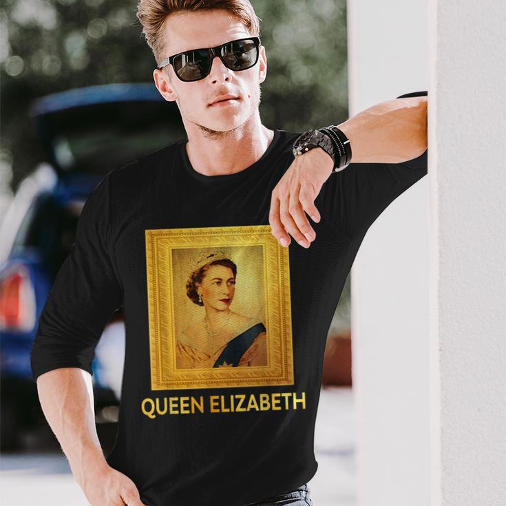 エリザベス女王 Ii ファン ビンテージ写真 英国王 長袖Tシャツ 彼への贈り物