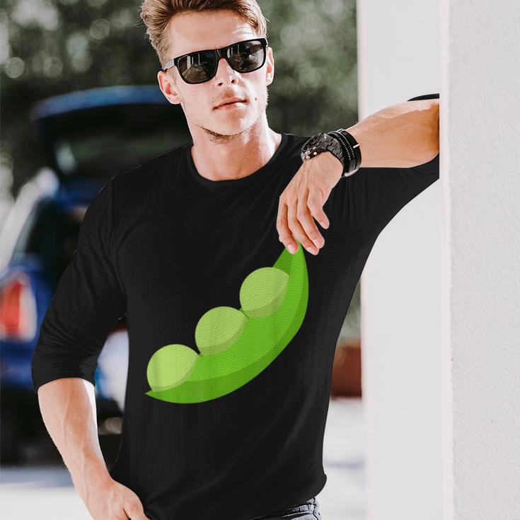 エンドウ豆のさや 長袖Tシャツ 彼への贈り物