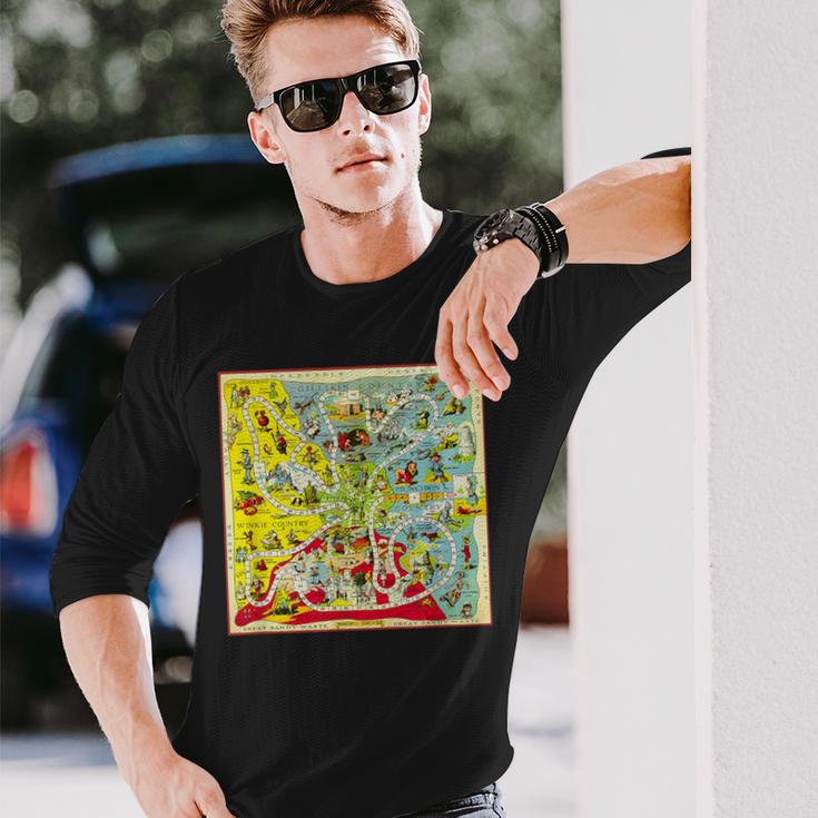 オズの土地 キャラクター ヴィンテージ オズの魔法使い ゲームボード 長袖Tシャツ 彼への贈り物