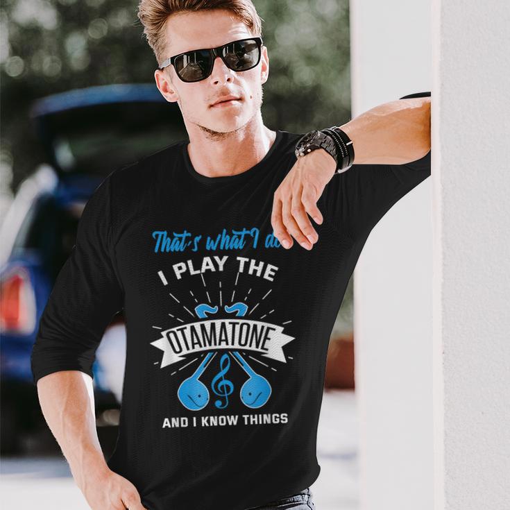 オタマトーン オタマトーン オタマタンシンセサイザー 日本 オタマジャクシ 長袖Tシャツ 彼への贈り物