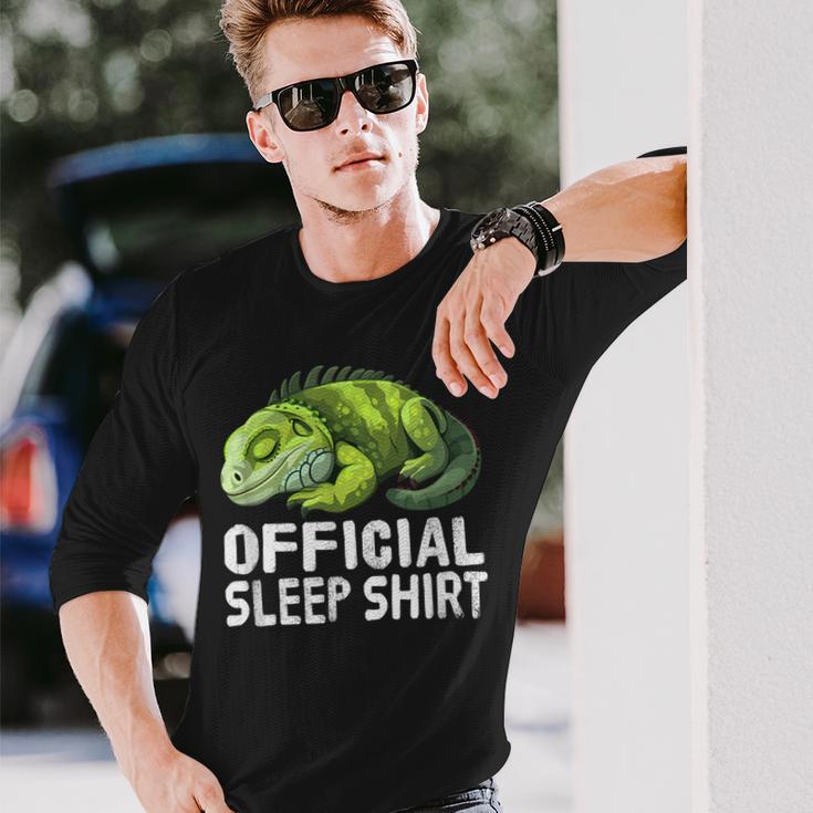 オフィシャル・スリープシャツ・イグアナ 長袖Tシャツ 彼への贈り物