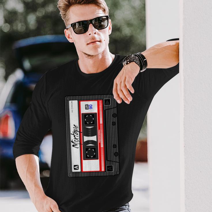 カセット テープ 音楽 ミックス オーディオ 90年代 パーティー 80年代 長袖Tシャツ 彼への贈り物