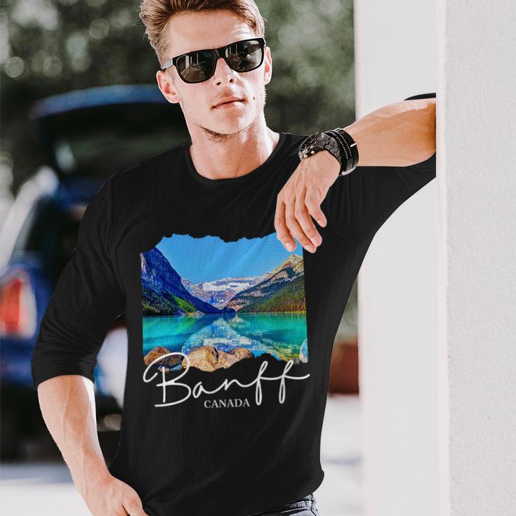 カナダバンフ 長袖Tシャツ 彼への贈り物