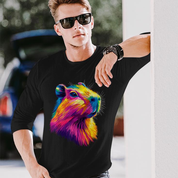 カピバラ Be Capy カピバラ げっ歯類 おもしろカピバラ Capybara 長袖Tシャツ 彼への贈り物