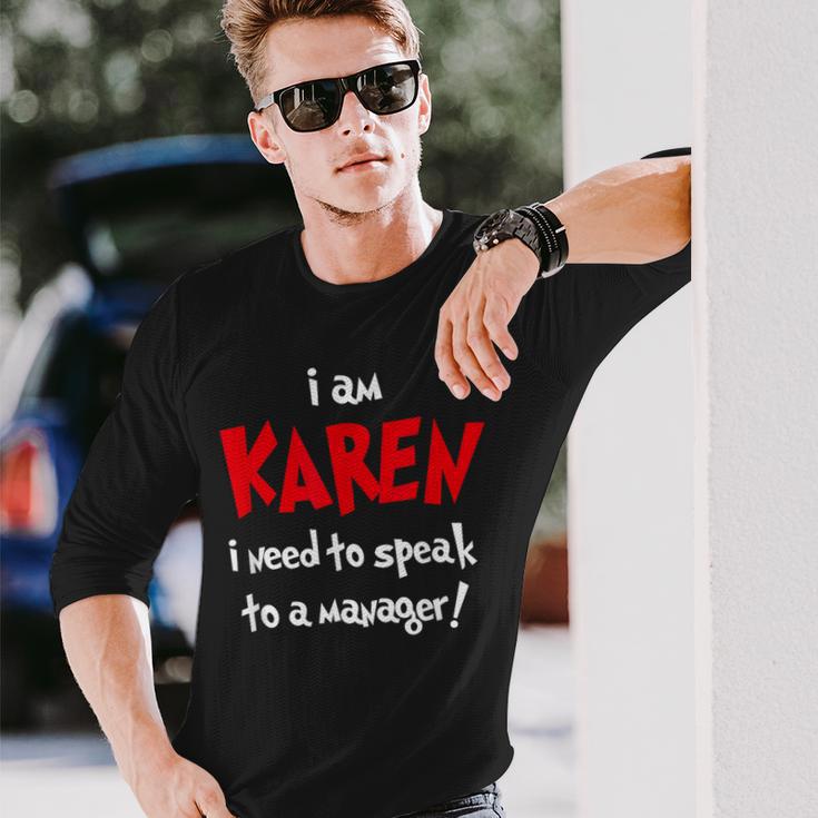 カレンハロウィンコスチューム-面白いと言ってマネージャーに話しかける 長袖Tシャツ 彼への贈り物