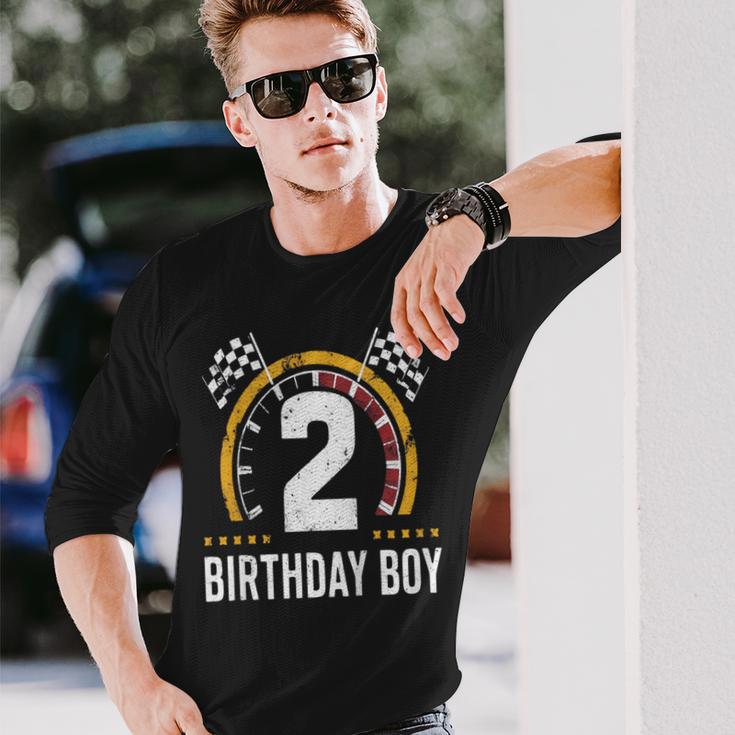 キッズ 2歳 誕生日 男の子 レーシング スピードメーター 長袖Tシャツ 彼への贈り物