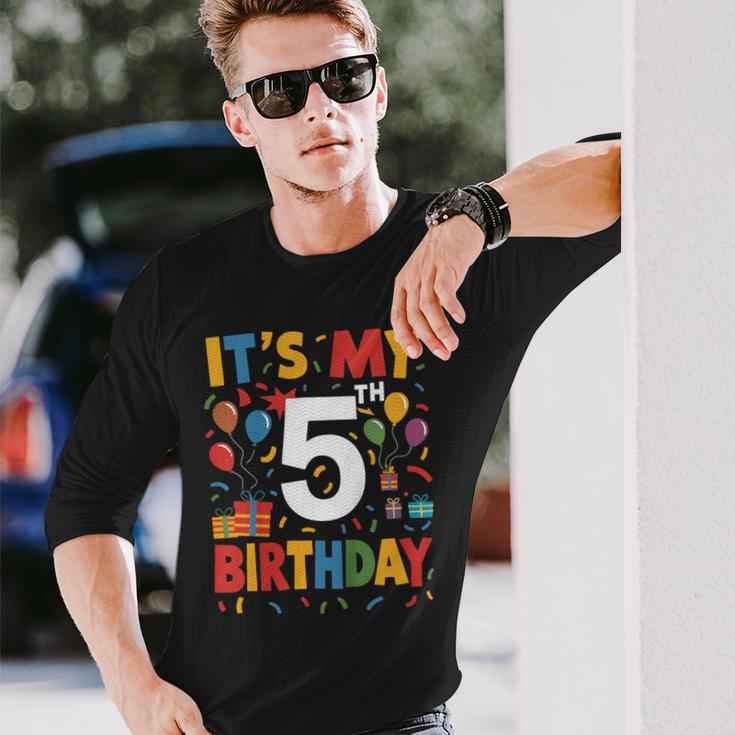キッズ 5歳の誕生日シャツ男の子キッズ幼児5歳の誕生日男の子 長袖Tシャツ 彼への贈り物