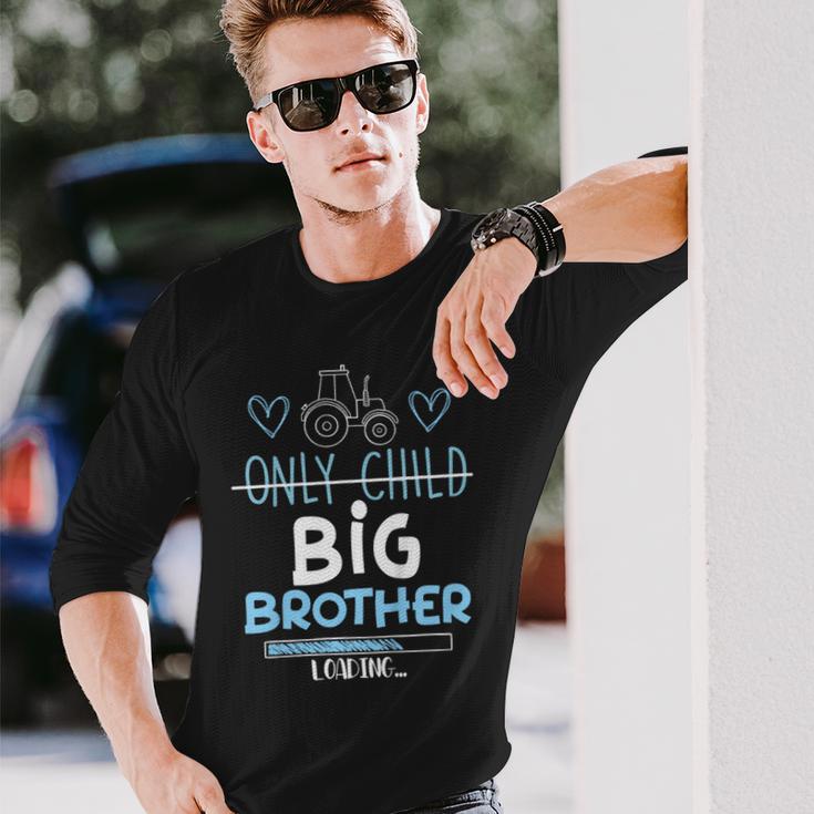 キッズ Big Brother Only Child Tractor Baby Reveal 長袖Tシャツ 彼への贈り物