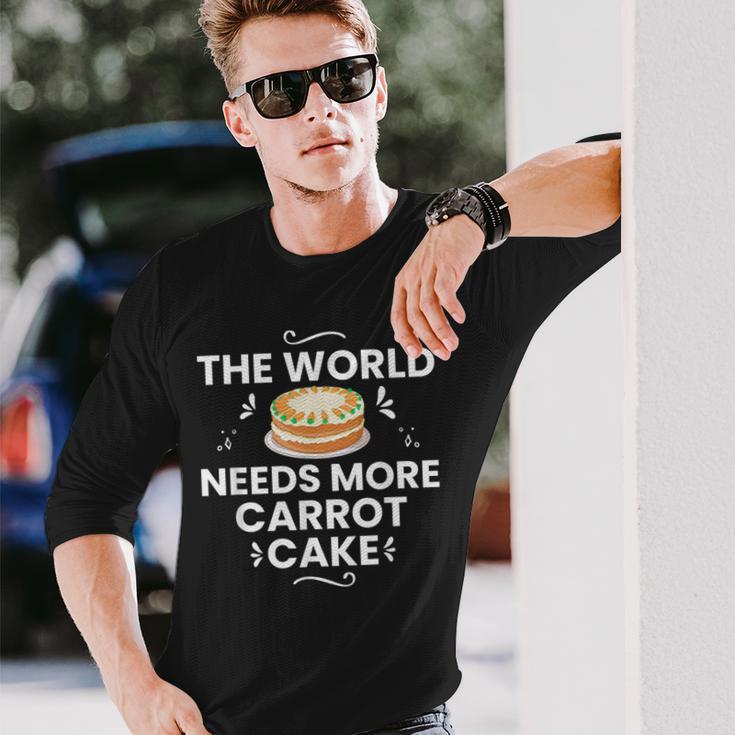 キャロットケーキ レシピ カップケーキ パイ グルテンフリー ビーガン 長袖Tシャツ 彼への贈り物