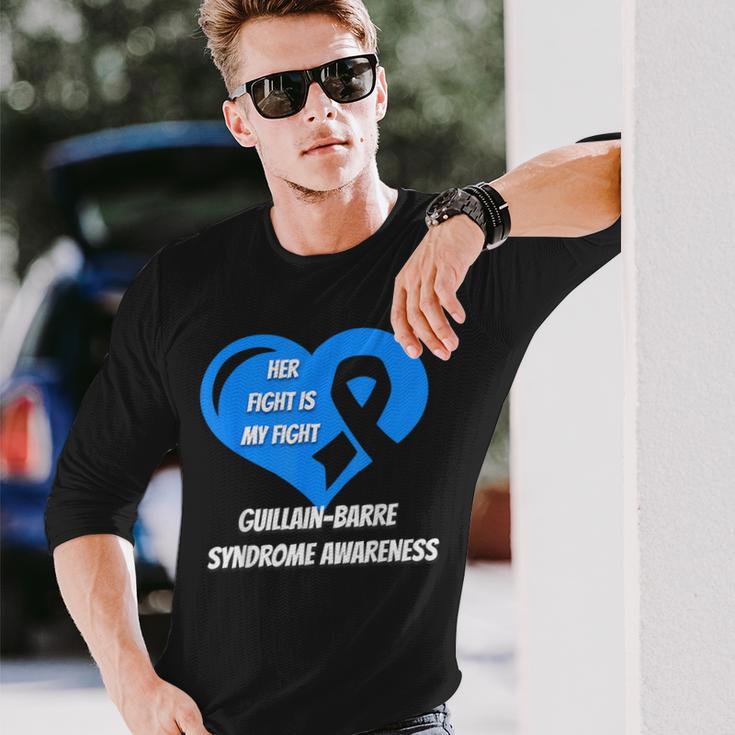 ギランバレー症候群啓発 長袖Tシャツ 彼への贈り物