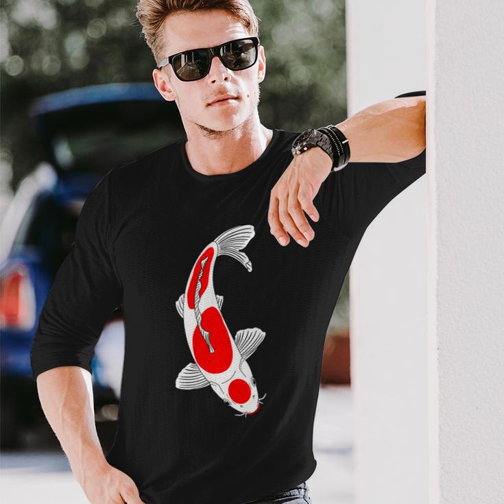 クハク 紅白鯉 長袖Tシャツ 彼への贈り物