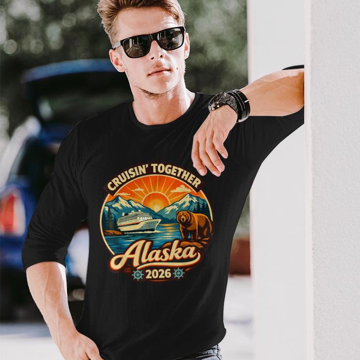 クルージン・トゥギャザー アラスカ 2026 ファミリー フレンド アラスカ クルーズ 長袖Tシャツ 彼への贈り物