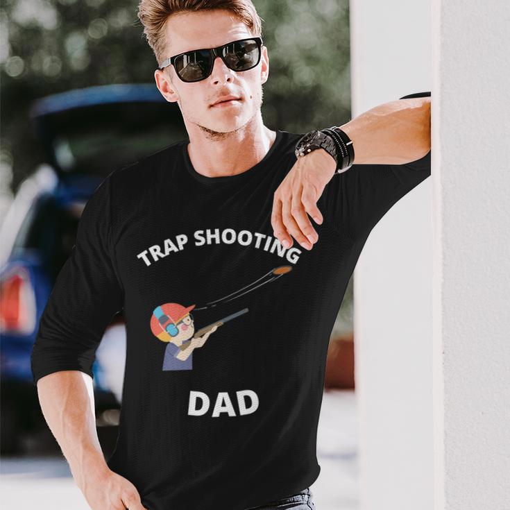 クレイトラップ 射撃 お父さん アウトドア スポーツ メンズ 長袖tシャツ 長袖Tシャツ 彼への贈り物