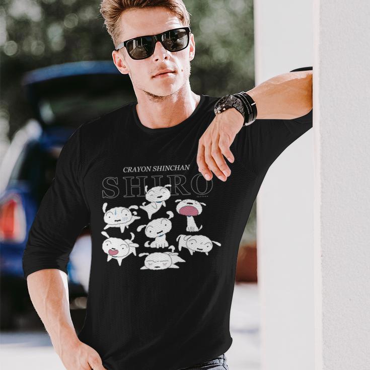 クレヨンしんちゃん いろいろシロ 長袖tシャツ 長袖Tシャツ 彼への贈り物