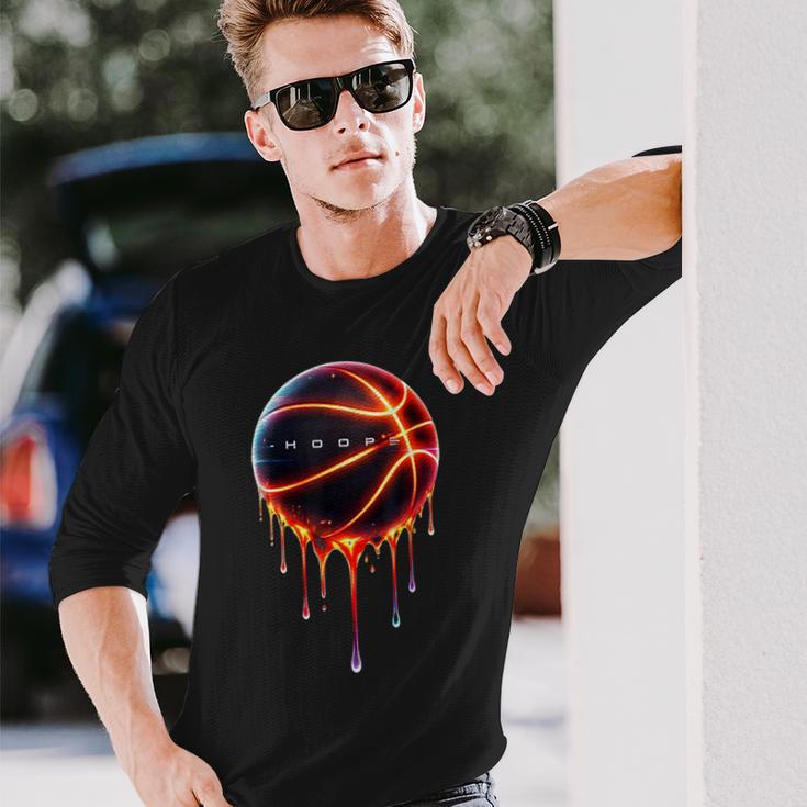 クールなバスケットボール 長袖Tシャツ 彼への贈り物