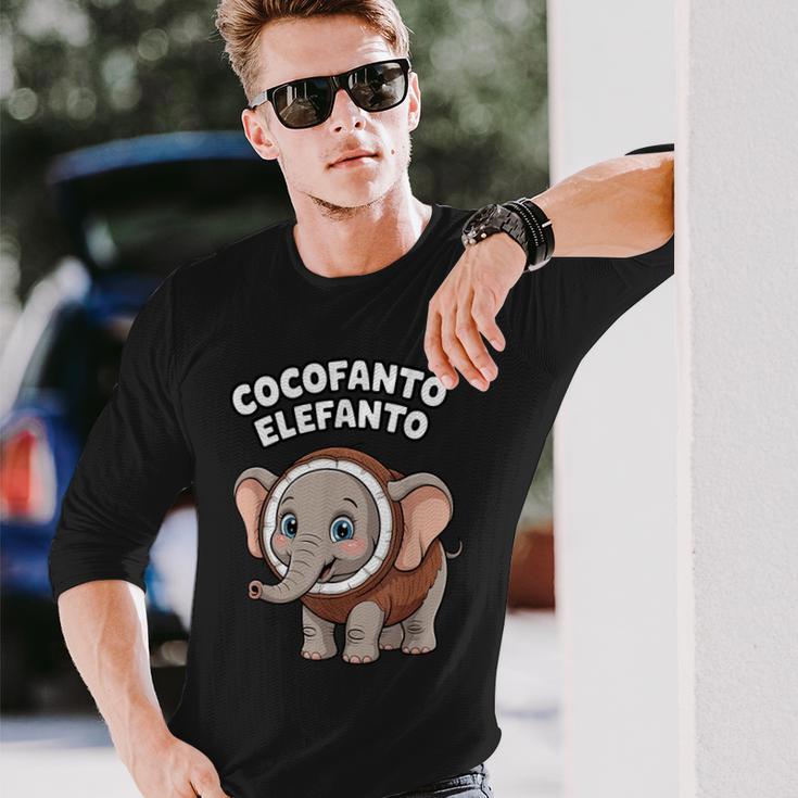 ココファント エレファント イタリアン ブレイン ミーム 長袖Tシャツ 彼への贈り物