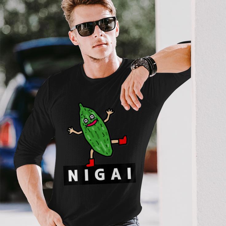 ゴーヤさんnigai 長袖Tシャツ 彼への贈り物