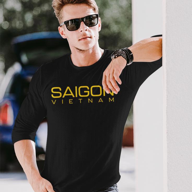 サイゴン デザイナー モダン ベトナム ホーチミン市 サイゴン 長袖Tシャツ 彼への贈り物