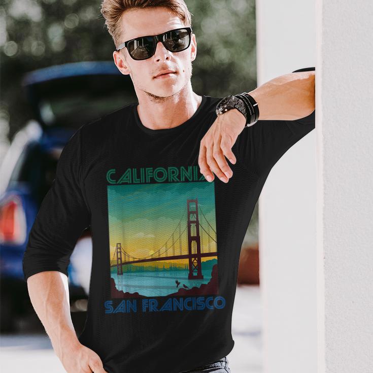 サンフランシスコ カリフォルニア お土産 ゴールデンゲートブリッジ 長袖Tシャツ 彼への贈り物