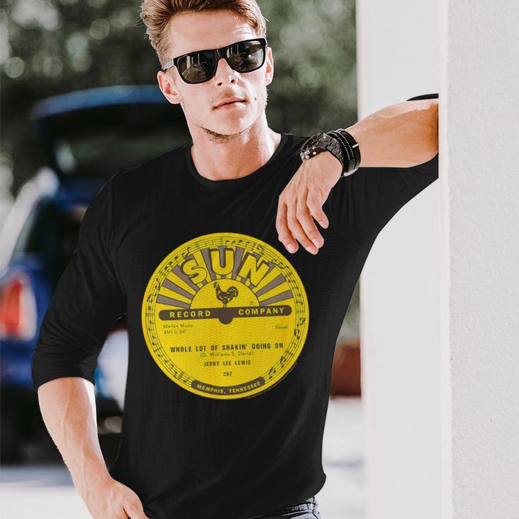 サンレコードビニールジェリー・リー・ルイスホール・ロット・オブ・シェイキン 長袖Tシャツ 彼への贈り物