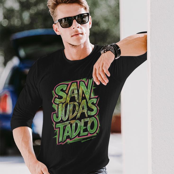 サン・ジューダス・タデオ-プロテクション 長袖Tシャツ 彼への贈り物