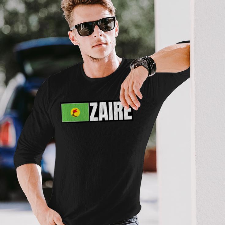 ザイール国旗 長袖Tシャツ 彼への贈り物