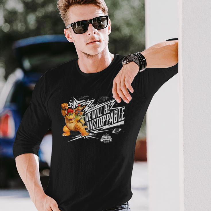 ザ・スーパーマリオギャラクシー・ムービー Boss Battle 長袖Tシャツ 彼への贈り物