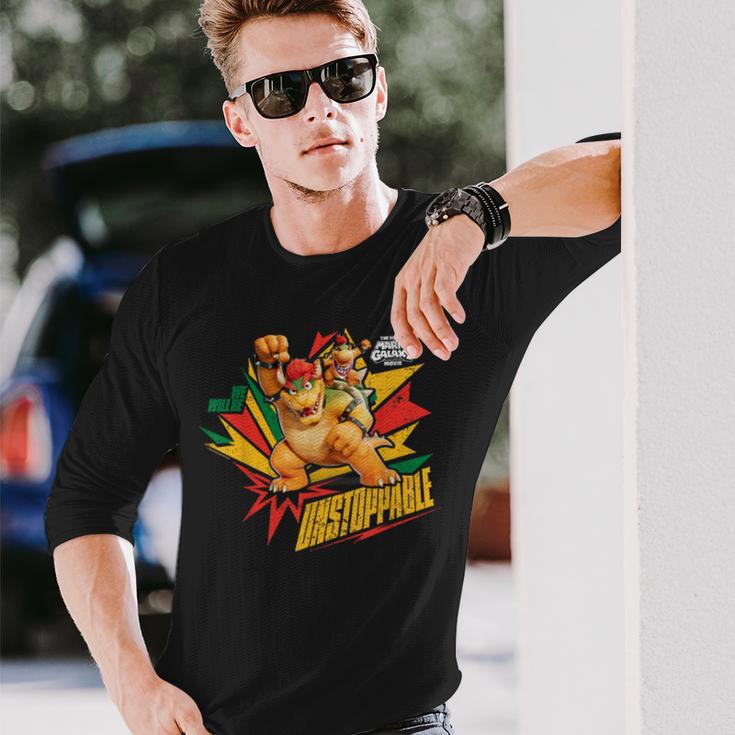ザ・スーパーマリオギャラクシー・ムービー Bowser Unstoppable 長袖Tシャツ 彼への贈り物