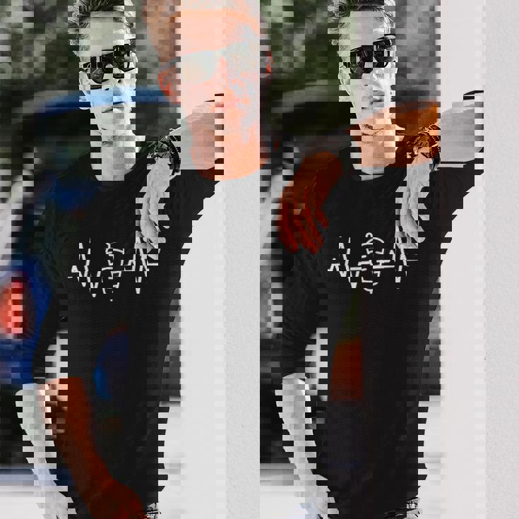 シャワルマ・ハートビート・プラス、ドナー・ケバブ、シャワルマ・ラップ・ラヴァーズ 長袖Tシャツ 彼への贈り物