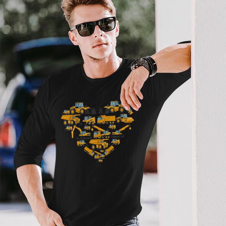 ショベルオペレーター 重機 Heo 長袖Tシャツ 彼への贈り物