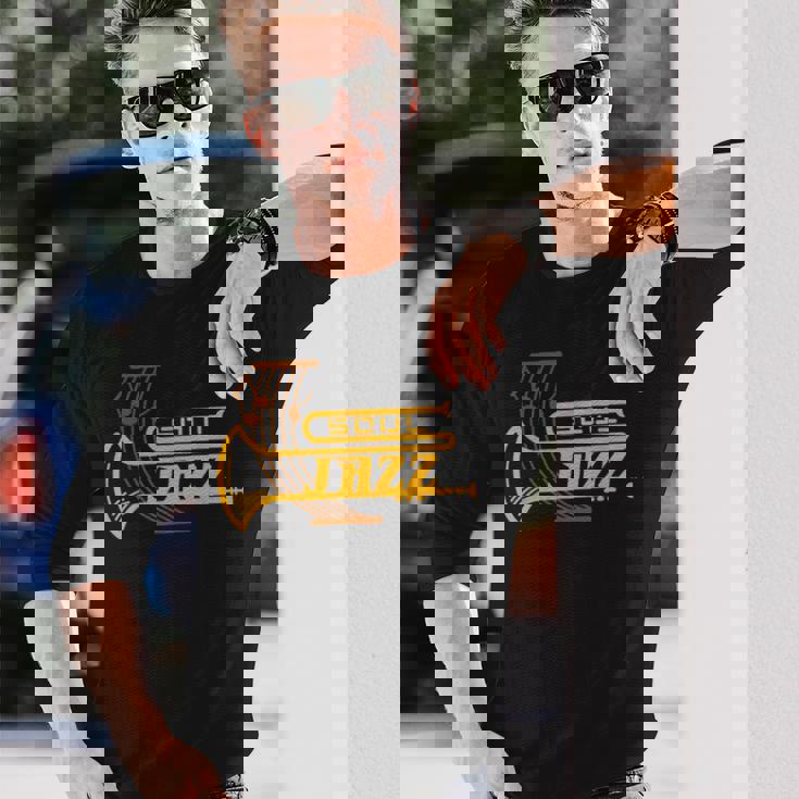 ジャズ・ソウル ジャズ・ミュージシャン トランペッター シートミュージック 長袖Tシャツ 彼への贈り物