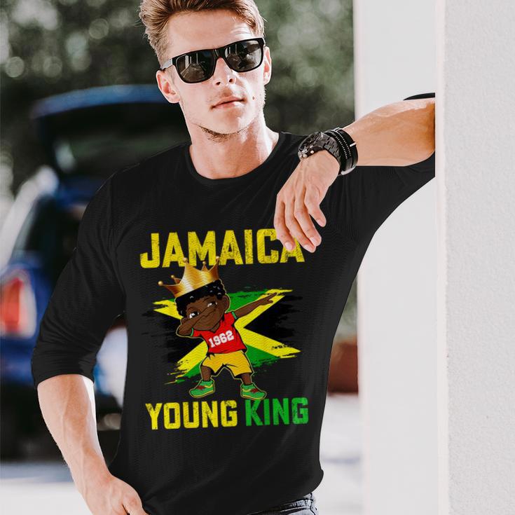 ジャマイカ キング 61Th Celebrating 1952 ブラック 男の子 キッズ 幼児 長袖Tシャツ 彼への贈り物