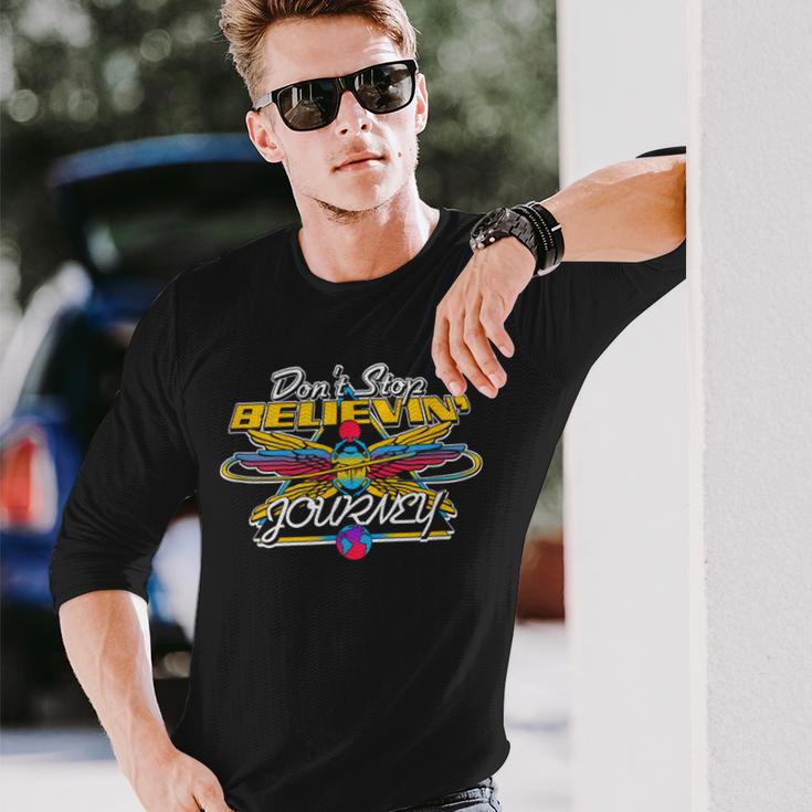 ジャーニーアメリカンロックバンド ドント・ストップ・ビリーヴィン 歌 Papl2795 長袖Tシャツ 彼への贈り物