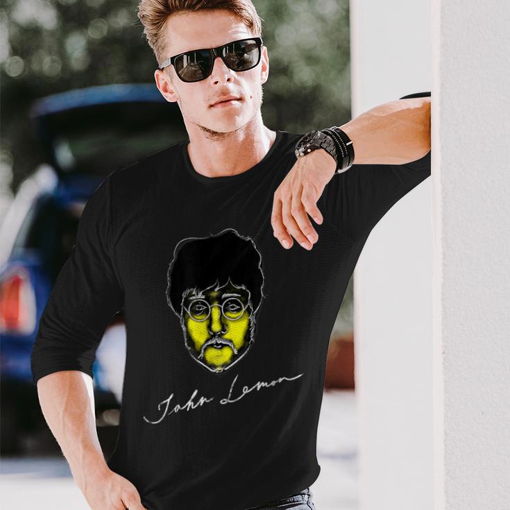 ジョンレモン デザイン ギフト 長袖Tシャツ 彼への贈り物