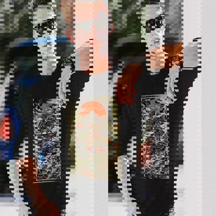 スサノオ 日本神話 女神 浮世絵 神道 長袖Tシャツ 彼への贈り物