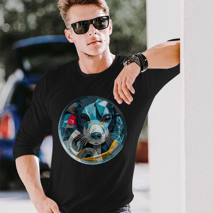 スピリットガイド-犬 長袖Tシャツ 彼への贈り物