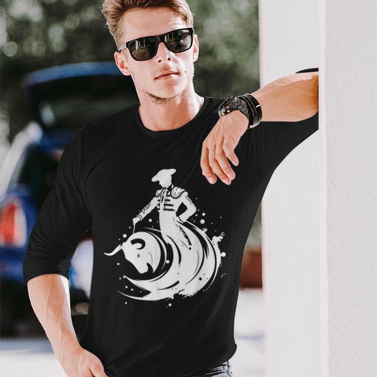 スペインの闘牛士トレロ 長袖Tシャツ 彼への贈り物