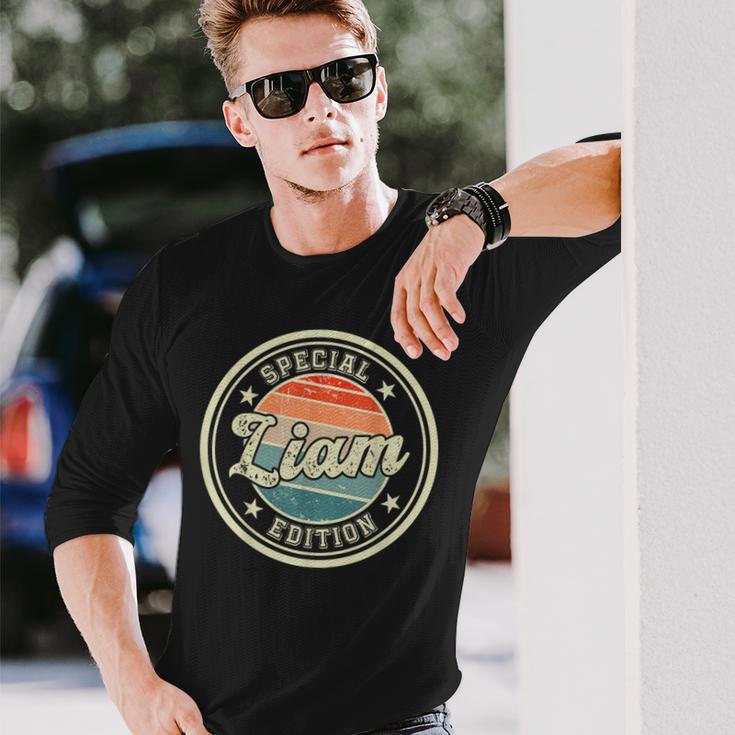 スペシャルエディション リアムの面白いことわざ ファーストネーム リアム 長袖Tシャツ 彼への贈り物