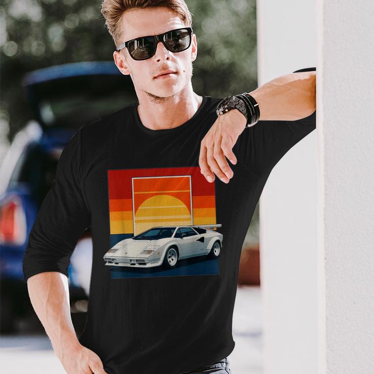 スポーツカー カウンタック イタリア ファスト クラシック スー 長袖Tシャツ 彼への贈り物