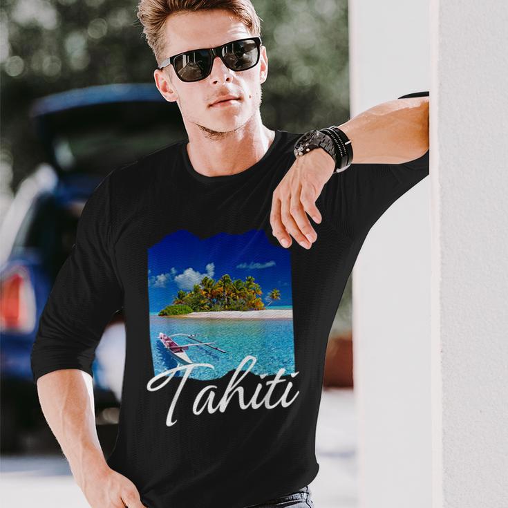 タヒチ フランス領ポリネシア タヒチ 長袖Tシャツ 彼への贈り物