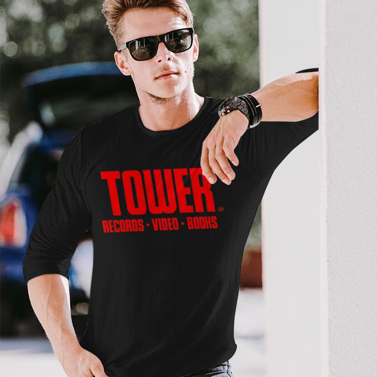 タワーレコード レトロ ヴィンテージ 音楽 ハリウッド 長袖Tシャツ 彼への贈り物