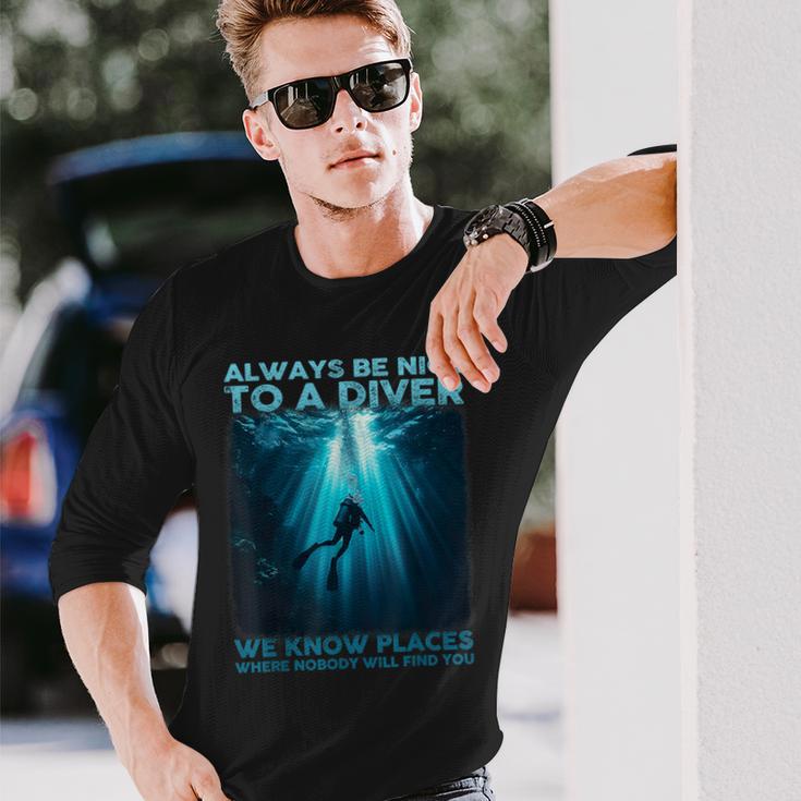 ダイバースキューバダイビング 長袖Tシャツ 彼への贈り物