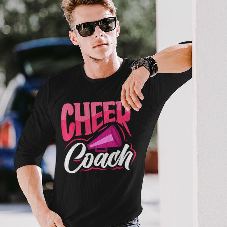 チアコーチ チアリーダー コーチ チアリーディングコーチ 長袖Tシャツ 彼への贈り物